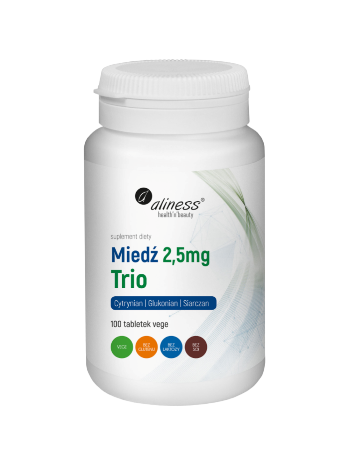 ALINESS Miedź Trio 2,5mg 100 vtabs w Pakuj ZDROWIE Gdańsk Wrzeszcz