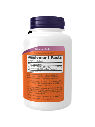 NOW FOODS Propolis 2000 5:1 Extract Softgels 90 caps w Pakuj ZDROWIE Gdańsk Wrzeszcz