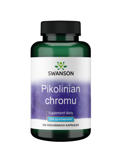 SWANSON Pikolinian chromu 200mcg 200 vcaps w Pakuj ZDROWIE Gdańsk Wrzeszcz