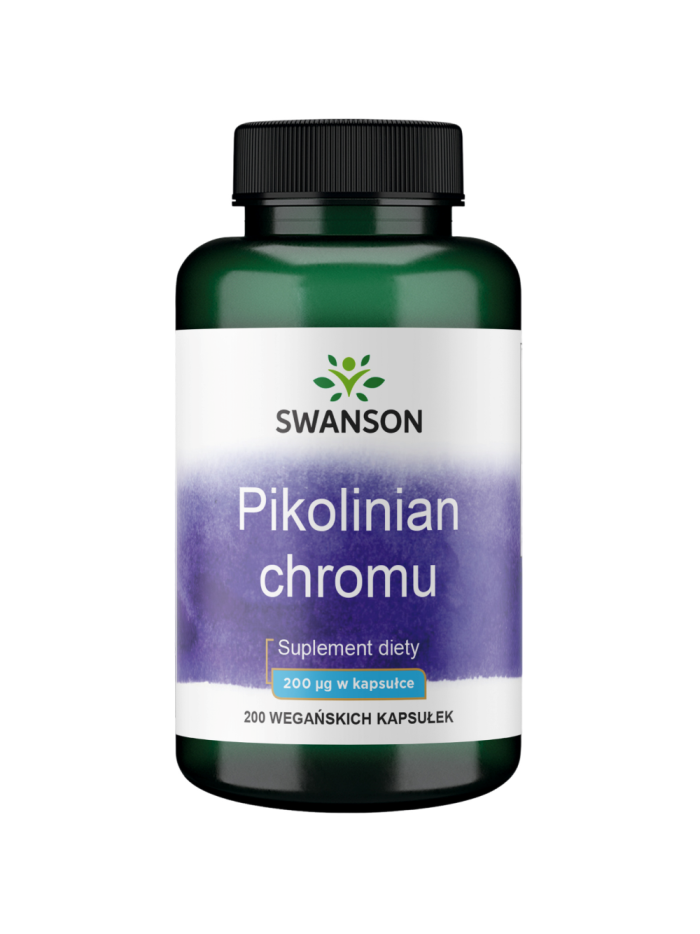 SWANSON Pikolinian chromu 200mcg 200 vcaps w Pakuj ZDROWIE Gdańsk Wrzeszcz