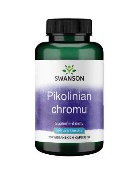 SWANSON Pikolinian chromu 200mcg 200 vcaps w Pakuj ZDROWIE Gdańsk Wrzeszcz