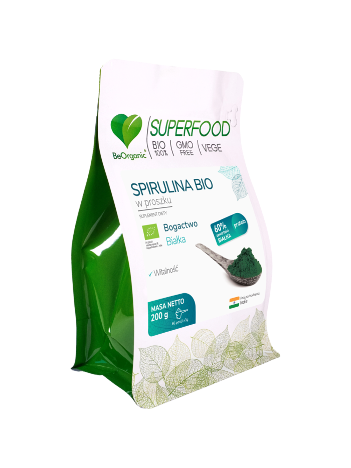 BeOrganic Spirulina BIO w proszku 200 g w Pakuj ZDROWIE Gdańsk Wrzeszcz