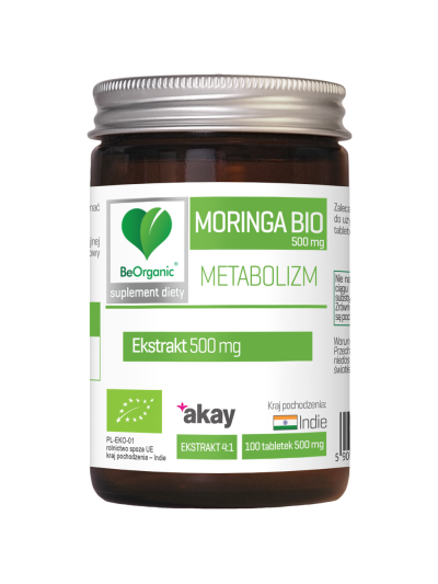 BeOrganic Moringa BIO 500mg 100 tabs w Pakuj ZDROWIE Gdańsk Wrzeszcz