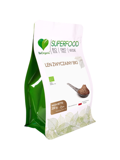 BeOrganic Len zwyczajny BIO w proszku 200 g w Pakuj ZDROWIE Gdańsk Wrzeszcz