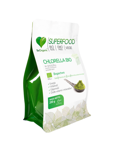 BeOrganic Chlorella BIO w proszku 200 g w Pakuj ZDROWIE Gdańsk Wrzeszcz