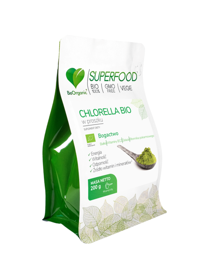 BeOrganic Chlorella BIO w proszku 200 g w Pakuj ZDROWIE Gdańsk Wrzeszcz
