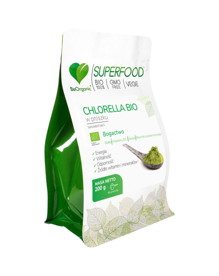 BeOrganic Chlorella BIO w proszku 200 g w Pakuj ZDROWIE Gdańsk Wrzeszcz
