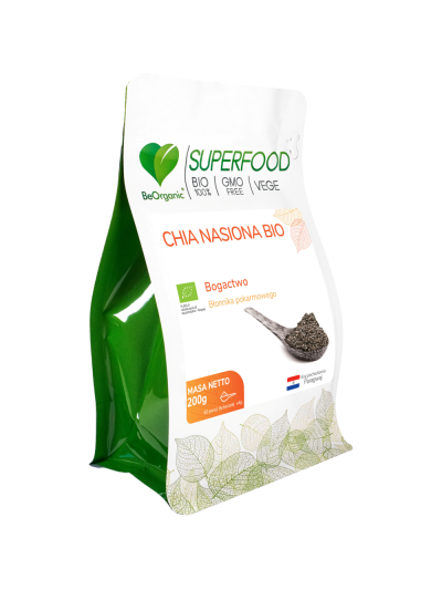 BeOrganic Chia nasiona BIO 200 g w Pakuj ZDROWIE Gdańsk Wrzeszcz