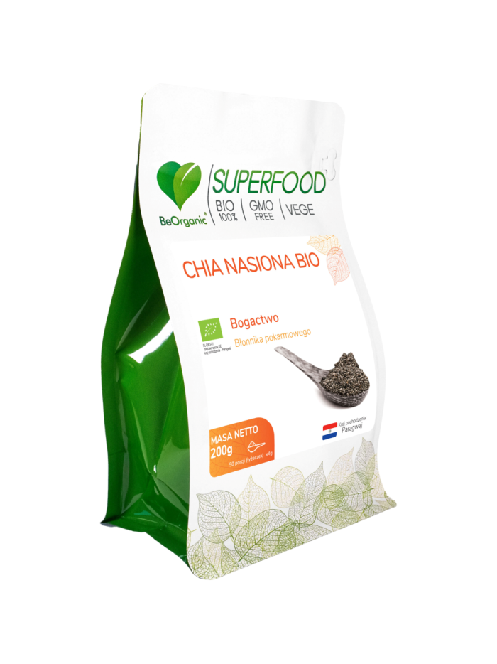 BeOrganic Chia nasiona BIO 200 g w Pakuj ZDROWIE Gdańsk Wrzeszcz
