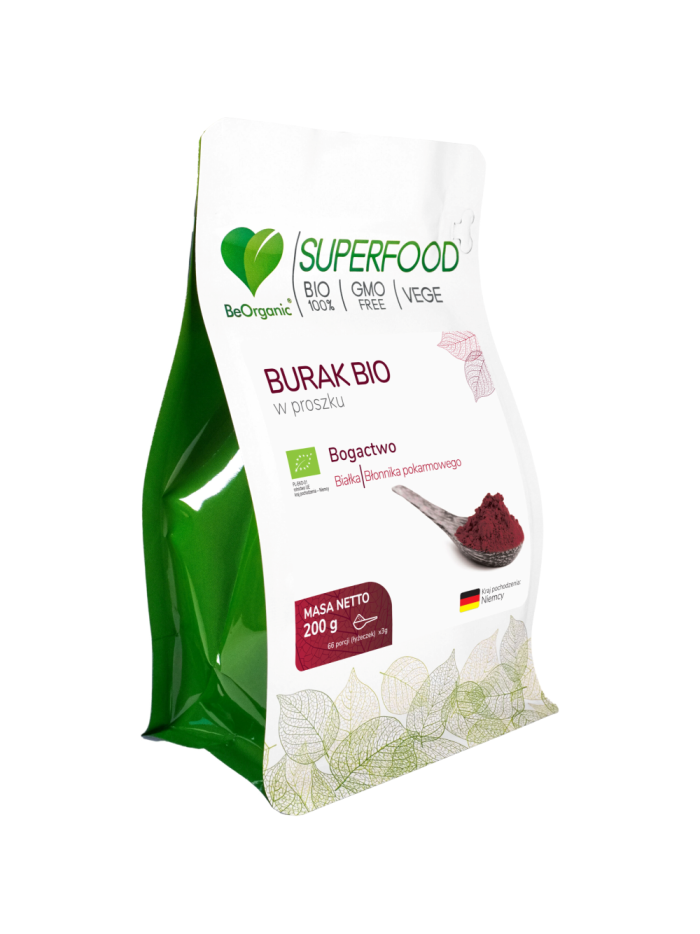 BeOrganic Burak BIO w proszku 200 g w Pakuj ZDROWIE Gdańsk Wrzeszcz