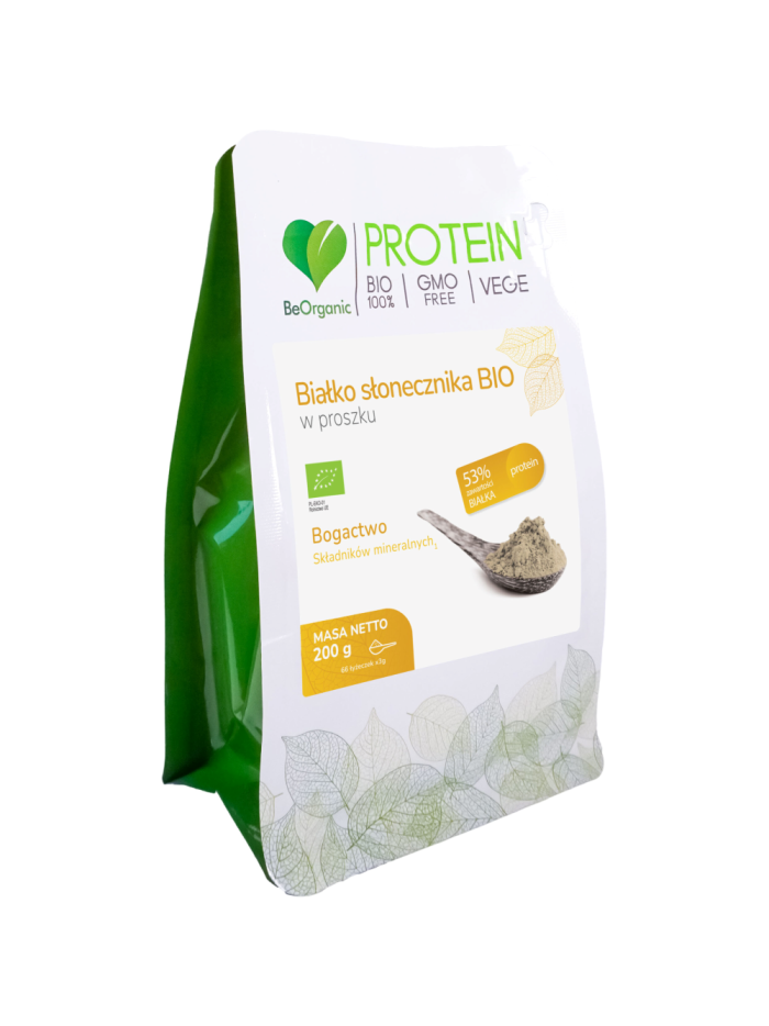 BeOrganic Białko słonecznika BIO w proszku 200 g w Pakuj ZDROWIE Gdańsk Wrzeszcz