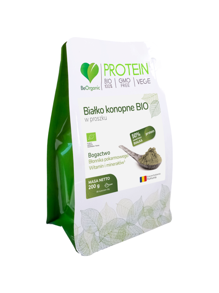 BeOrganic Białko konopne BIO w proszku 200 g w Pakuj ZDROWIE Gdańsk Wrzeszcz