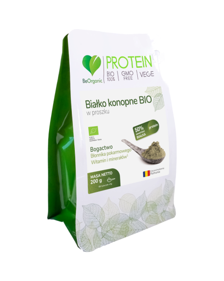 BeOrganic Białko konopne BIO w proszku 200 g w Pakuj ZDROWIE Gdańsk Wrzeszcz