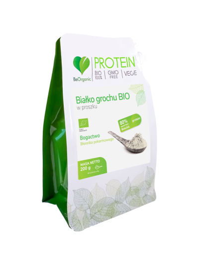 BeOrganic Białko grochu BIO w proszku 200 g w Pakuj ZDROWIE Gdańsk Wrzeszcz