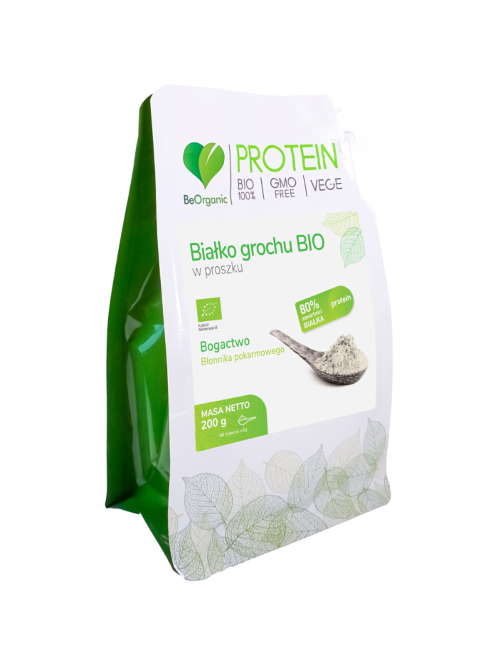 BeOrganic Białko grochu BIO w proszku 200 g w Pakuj ZDROWIE Gdańsk Wrzeszcz