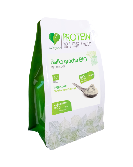 BeOrganic Białko grochu BIO w proszku 200 g w Pakuj ZDROWIE Gdańsk Wrzeszcz