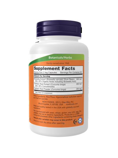 Skład NOW FOODS Boswellia Extract 250mg 120 vcaps w Pakuj ZDROWIE Gdańsk Wrzeszcz