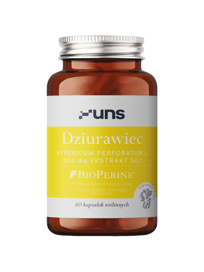 UNS Dziurawiec + Bioperine 60 vcaps w Pakuj ZDROWIE Gdańsk Wrzeszcz