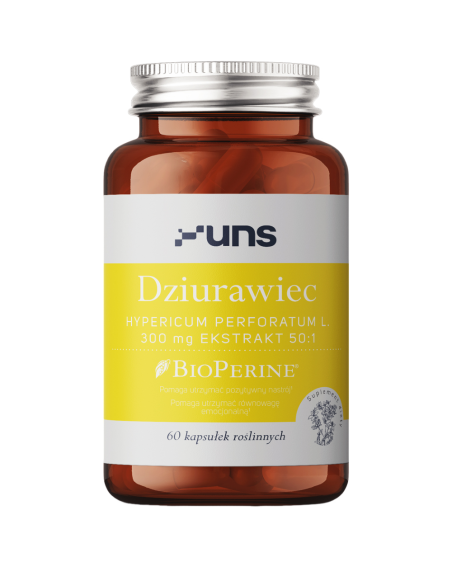 UNS Dziurawiec + Bioperine 60 vcaps w Pakuj ZDROWIE Gdańsk Wrzeszcz