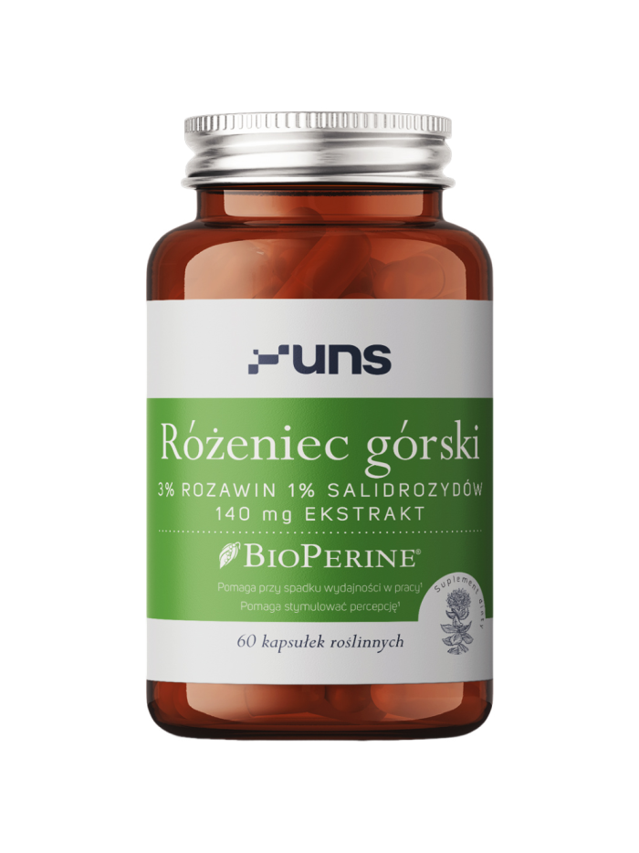 UNS Różeniec górski + Bioperine 60 vcaps w Pakuj ZDROWIE Gdańsk Wrzeszcz