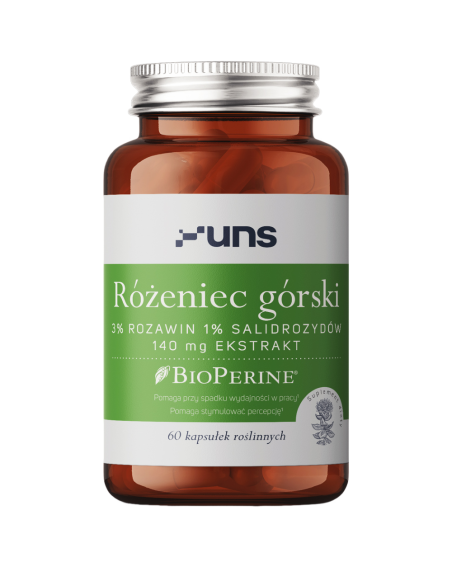 UNS Różeniec górski + Bioperine 60 vcaps w Pakuj ZDROWIE Gdańsk Wrzeszcz