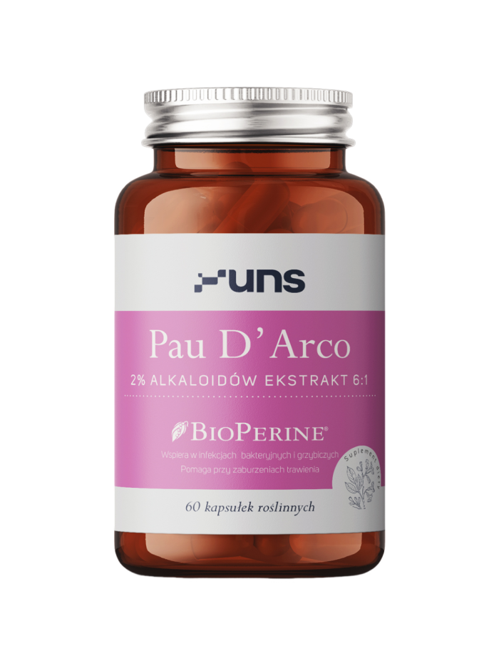 UNS Pau D'Arco + Bioperine 60 vcaps w Pakuj ZDROWIE Gdańsk Wrzeszcz