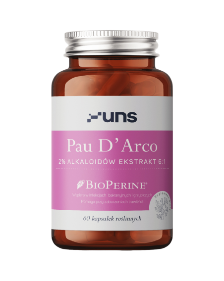 UNS Pau D'Arco + Bioperine 60 vcaps w Pakuj ZDROWIE Gdańsk Wrzeszcz