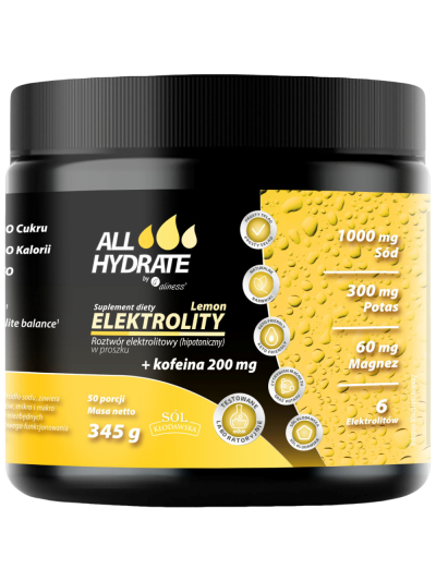 ALLHydrate Elektrolity + Kofeina 345 g w Pakuj ZDROWIE Gdańsk Wrzeszcz