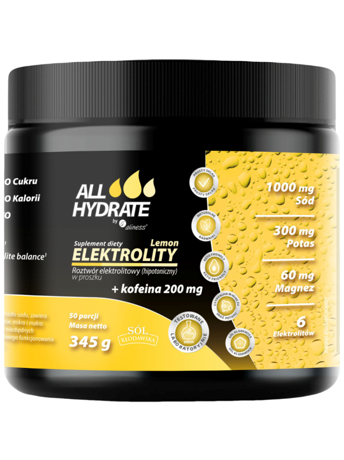 ALLHydrate Elektrolity + Kofeina 345 g w Pakuj ZDROWIE Gdańsk Wrzeszcz