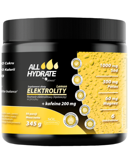ALLHydrate Elektrolity + Kofeina 345 g w Pakuj ZDROWIE Gdańsk Wrzeszcz