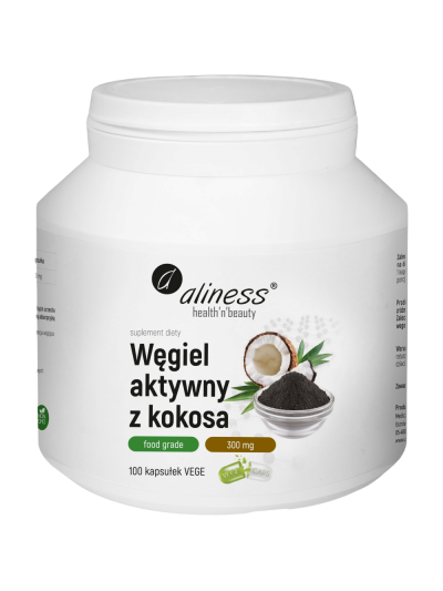 ALINESS Węgiel aktywny z kokosa 200 g proszek w Pakuj ZDROWIE Gdańsk Wrzeszcz