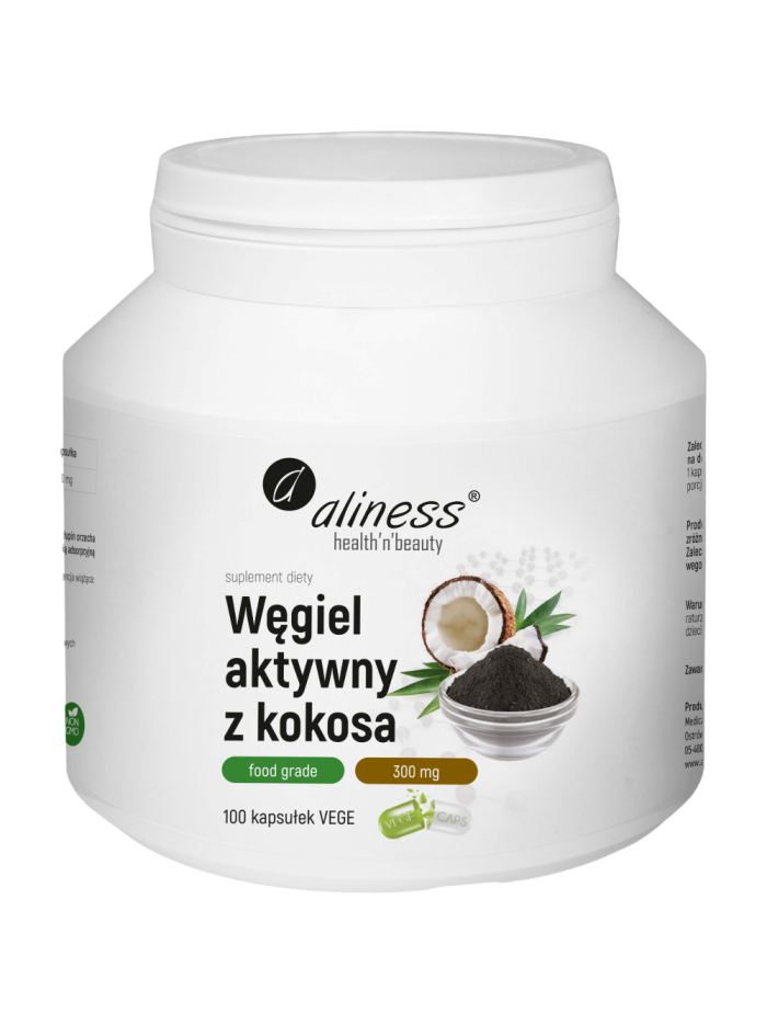 ALINESS Węgiel aktywny z kokosa 200 g proszek w Pakuj ZDROWIE Gdańsk Wrzeszcz