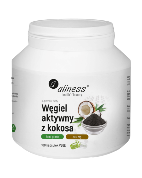 ALINESS Węgiel aktywny z kokosa 200 g proszek w Pakuj ZDROWIE Gdańsk Wrzeszcz