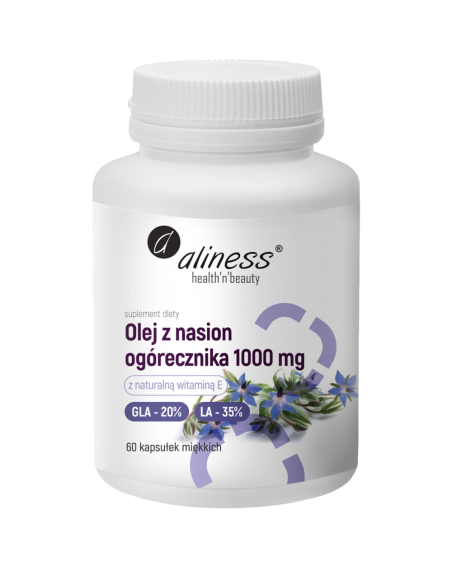 ALINESS Olej z nasion ogórecznika 1000mg 60 vcaps w Pakuj ZDROWIE Gdańsk Wrzeszcz