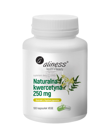 ALINESS Naturalna kwercetyna 250mg 100 vcaps w Pakuj ZDROWIE Gdańsk Wrzeszcz