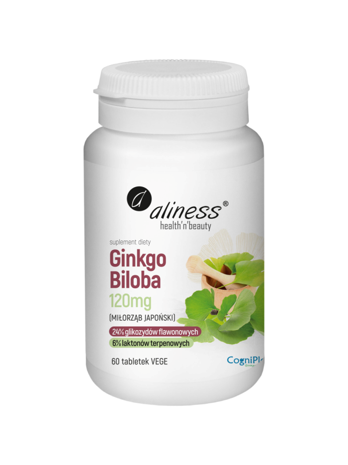 ALINESS Ginkgo Biloba 120mg 60 vtabs w Pakuj ZDROWIE Gdańsk Wrzeszcz