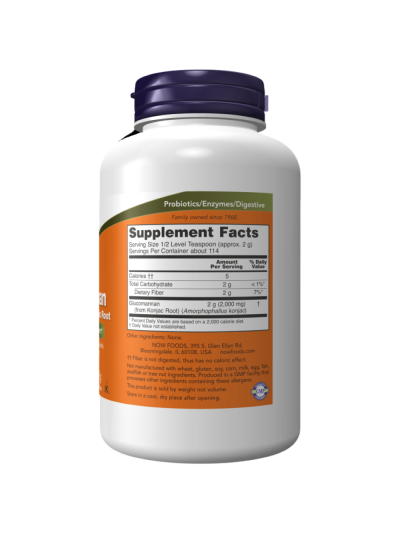 Skład NOW FOODS Glucomannan Pure Powder 227 g w Pakuj ZDROWIE Gdańsk Wrzeszcz