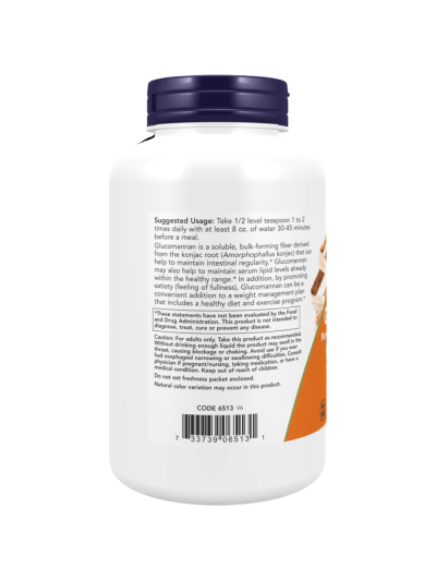 Tył NOW FOODS Glucomannan Pure Powder 227 g w Pakuj ZDROWIE Gdańsk Wrzeszcz