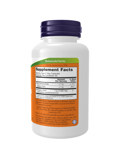 Skład NOW FOODS Astragalus 500 mg 100 vcaps w Pakuj ZDROWIE Gdańsk Wrzeszcz