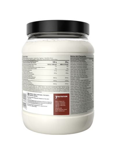 Skład 7NUTRITION EGG Protein Isolate 500 g czekolada w Pakuj ZDROWIE Gdańsk Wrzeszcz