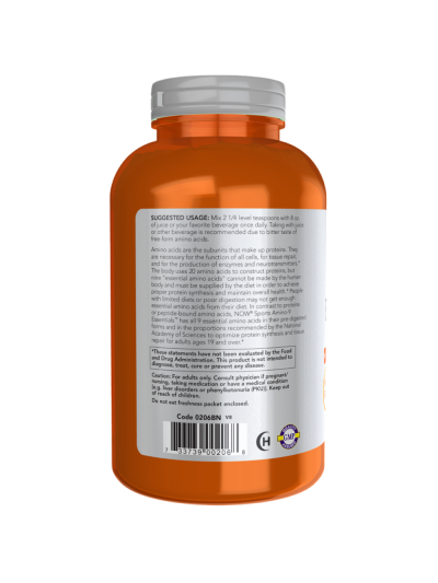 Tył NOW FOODS Amino-9 Essentials Powder 330 g w Pakuj ZDROWIE Gdańsk Wrzeszcz