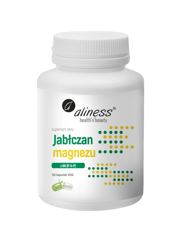 ALINESS Jabłczan magnezu z B6 P-5-P 100 vcaps w Pakuj ZDROWIE Gdańsk Wrzeszcz