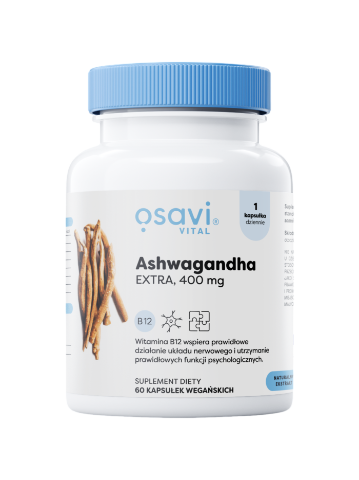 OSAVI Ashwagandha Extra 400mg 60 vcaps w Pakuj ZDROWIE Gdańsk Wrzeszcz