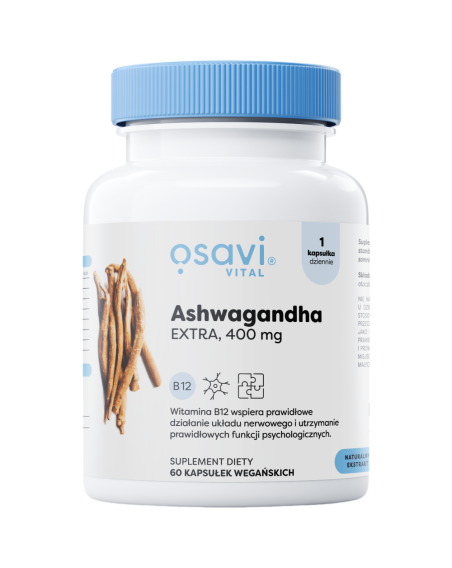 OSAVI Ashwagandha Extra 400mg 60 vcaps w Pakuj ZDROWIE Gdańsk Wrzeszcz