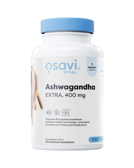 OSAVI Ashwagandha Extra 400mg 120 vcaps w Pakuj ZDROWIE Gdańsk Wrzeszcz