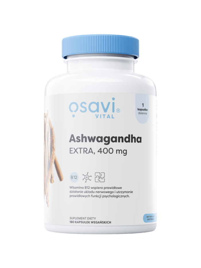 OSAVI Ashwagandha Extra 400mg 180 vcaps w Pakuj ZDROWIE Gdańsk Wrzeszcz