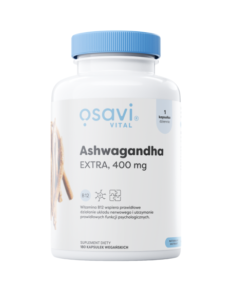 OSAVI Ashwagandha Extra 400mg 180 vcaps w Pakuj ZDROWIE Gdańsk Wrzeszcz