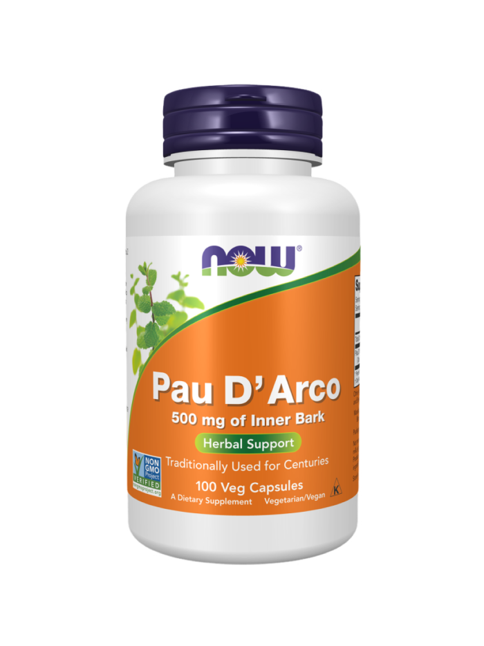 NOW FOODS Pau D'Arco 500mg 100 vcaps w Pakuj ZDROWIE Gdańsk Wrzeszcz
