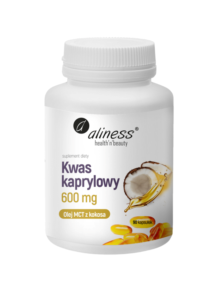 ALINESS Kwas kaprylowy 600mg 90 caps w Pakuj ZDROWIE Gdańsk Wrzeszcz