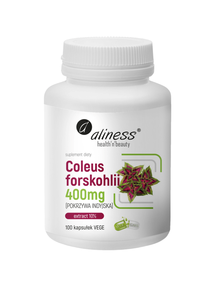ALINESS Coleus forskohlii 400mg 100 vcaps w Pakuj ZDROWIE Gdańsk Wrzeszcz